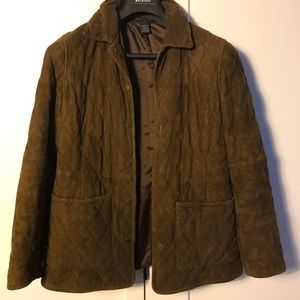 Brooks Brothers - Suede coat - Brown - Quilted - Size 4